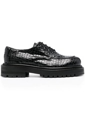Just Cavalli crocodile-effect derby shoes