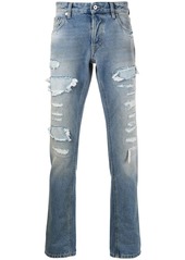 Just Cavalli distressed straight jeans