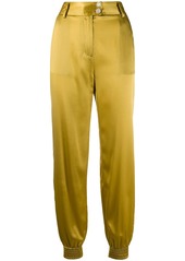 Just Cavalli engraved-button tapered trousers