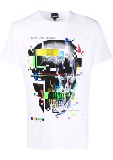 Just Cavalli glitch skull T-shirt
