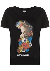Just Cavalli graphic logo print T-shirt