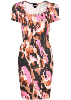 Just Cavalli graphic-print fitted dress