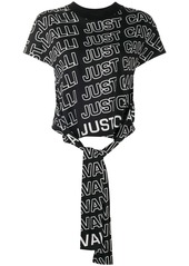 Just Cavalli graphic-print knotted T-Shirt
