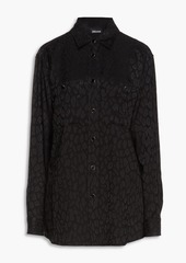 Just Cavalli - Satin-jacquard shirt - Black - IT 40