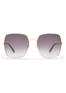 Just Cavalli 60mm Oversize Square Sunglasses in Gold Gold Smoke at Nordstrom Rack