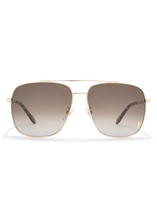 Just Cavalli 61mm Aviator Sunglasses in Gold Gold Brown at Nordstrom Rack