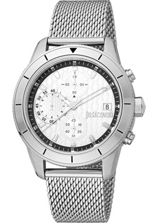 Just Cavalli Men's Maglia Silver Dial Watch