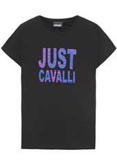 Just Cavalli Woman Printed Cotton-jersey T-shirt Black