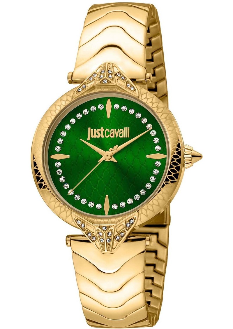 Just Cavalli Women's Animalier Green Dial Watch