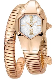Just Cavalli Women's Septagon Silver Dial Watch