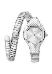 Just Cavalli Women's Serpente Silver Dial Watch