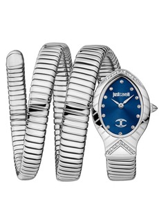 Just Cavalli Women's Snake Blue Dial Watch