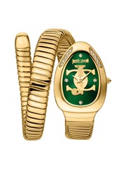 Just Cavalli Women's Snake Green Dial Watch