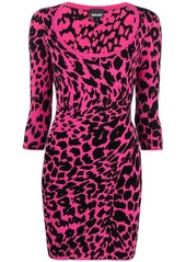 Just Cavalli knitted leopard dress