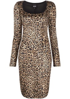 Just Cavalli leopard-print bodycon dress