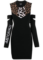 Just Cavalli leopard print jumper mini dress