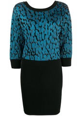 Just Cavalli leopard-spot knitted dress