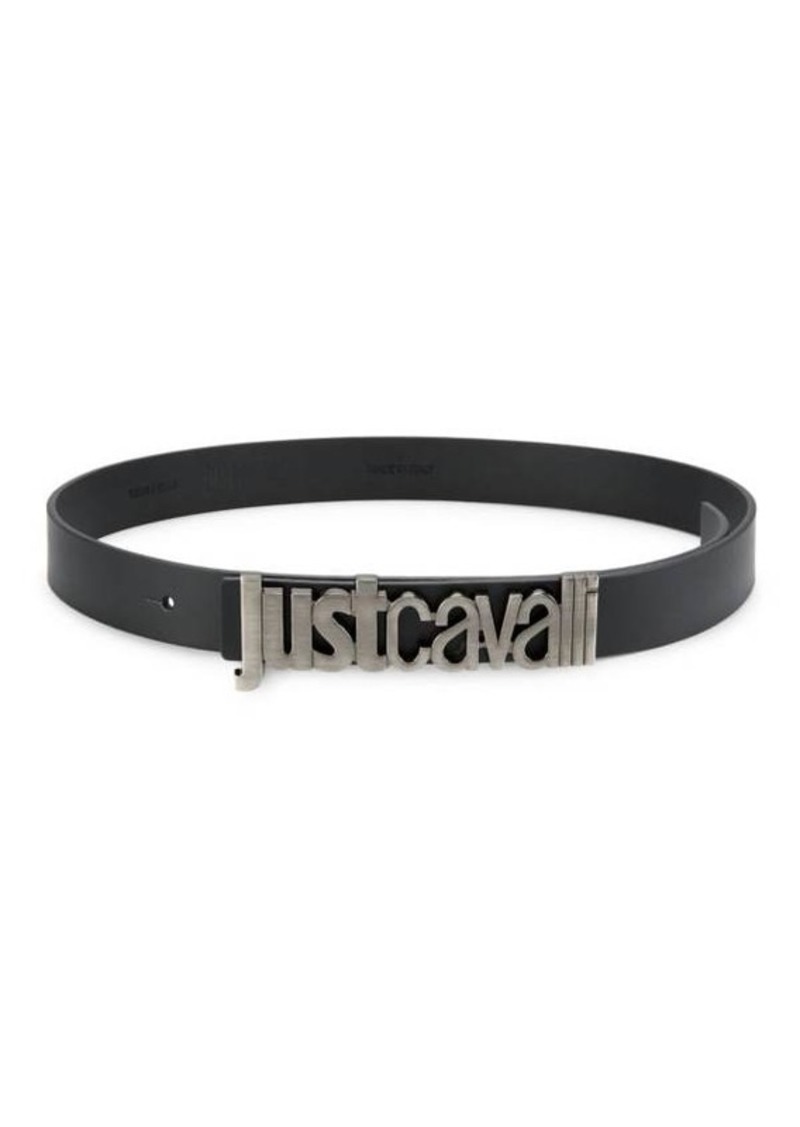 Just Cavalli Logo Leather Belt
