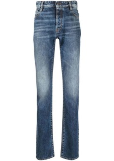 Just Cavalli logo-patch straight-leg jeans