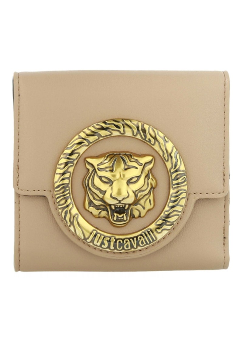 Just Cavalli Logo Plaque Compact Wallet