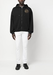 Just Cavalli logo-print cotton hoodie