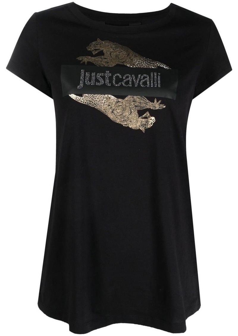 Just Cavalli logo-print cotton T-shirt