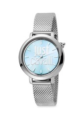 Just Cavalli Logo Stainless Steel Bracelet Watch