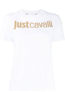 Just Cavalli metallic-logo T-shirt