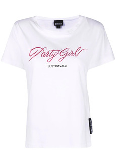 Just Cavalli Party Girl cotton T-shirt