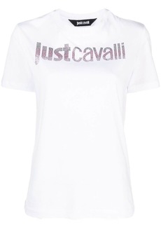 Just Cavalli rhinestone-embellished cotton T-shirt