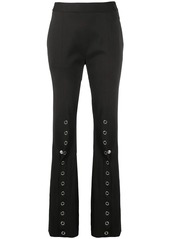 Just Cavalli snap button front flared trousers
