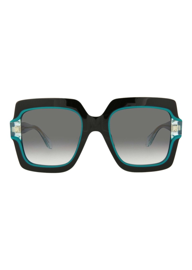 Just Cavalli Square-Frame Acetate Sunglasses