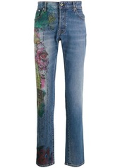 Just Cavalli straight-leg graffiti print jeans