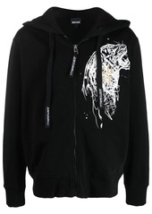 Just Cavalli tiger-print zip-up hoodie