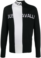 Just Cavalli two-tone knit jumper