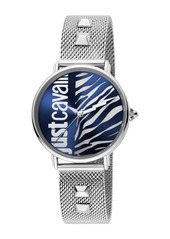 Just Cavalli Women's Animal Mesh Strap Watch & Bracelet Set, 32mm