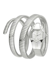 Just Cavalli Women's Triple Glam Analog Quartz Wrap Bracelet Watch, 22mm