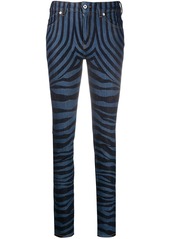 Just Cavalli zebra print jeans