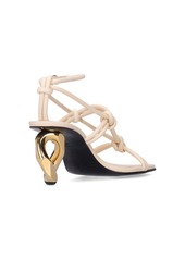 JW Anderson 75mm Leather Chain Heel Sandals