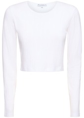 JW Anderson Anchor Embroidery Cropped L/s Top