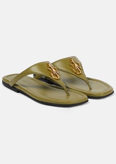 JW Anderson Anchor leather thong sandals