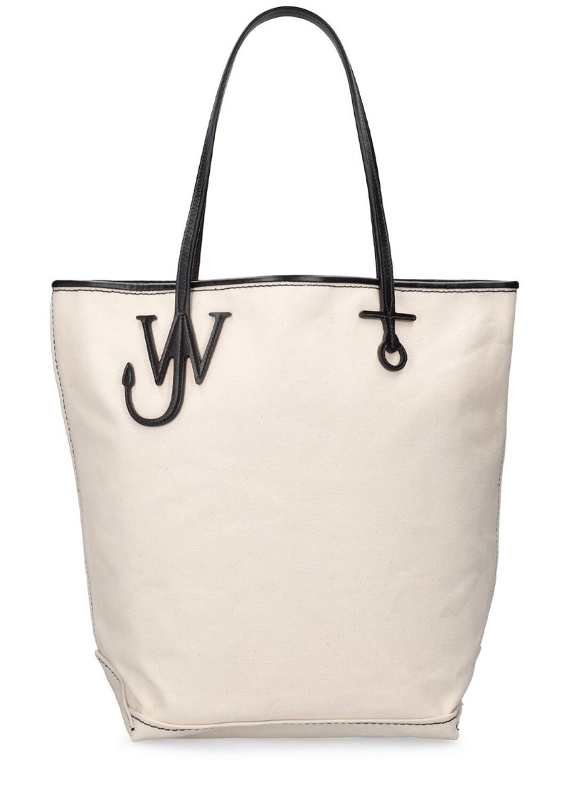 JW Anderson Anchor Logo Cotton Canvas Tote Bag