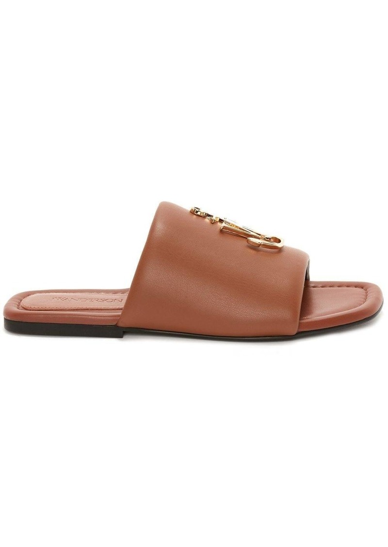 JW Anderson JW Anchor plaque slide sandals