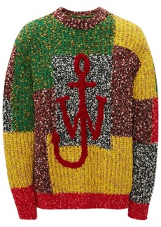 JW Anderson Anchor patchwork-design jumper