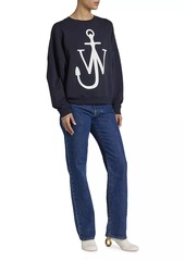 JW Anderson Anchor Straight-Leg Mid-Rise Jeans