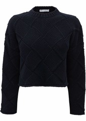 JW Anderson basketweave stitch cropped jumper