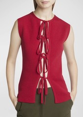 JW Anderson Bow Tie Ribbed Tank Top