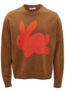 JW Anderson bunny-print wool-blend jumper