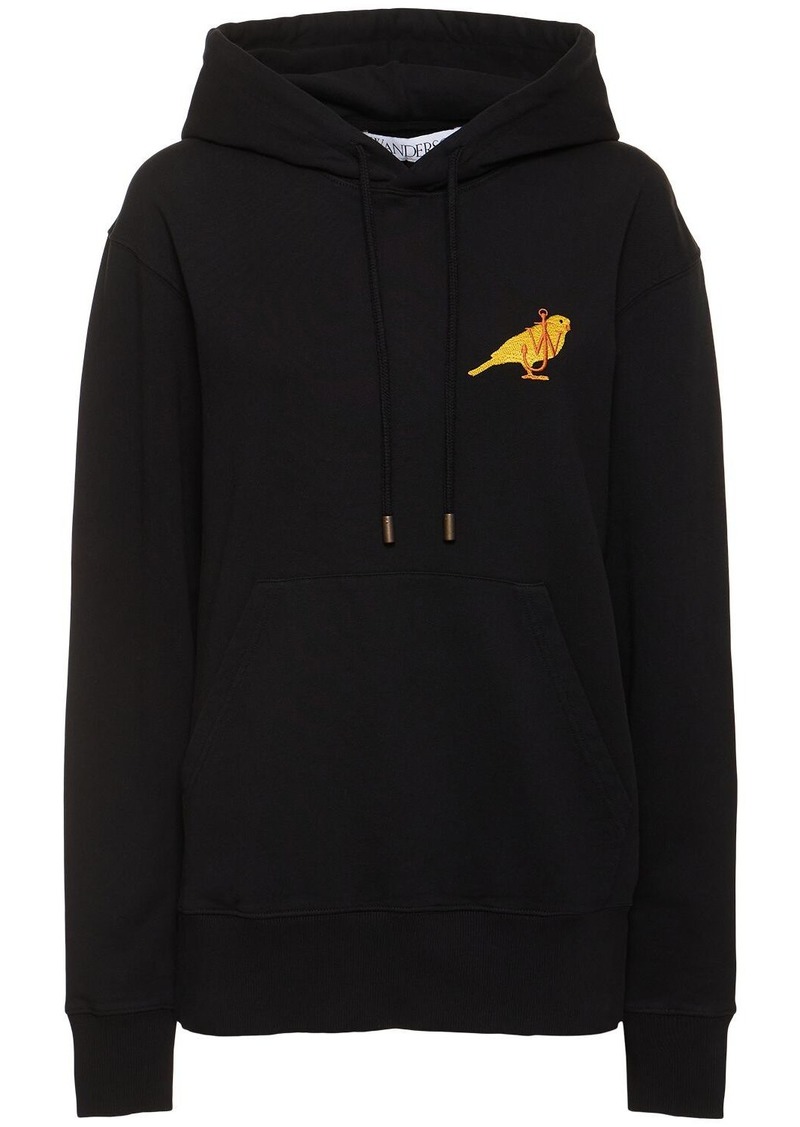 JW Anderson Canary Cotton Jersey Hoodie