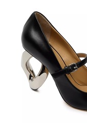 JW Anderson Chain Heel 100MM Leather Mary Jane Pumps